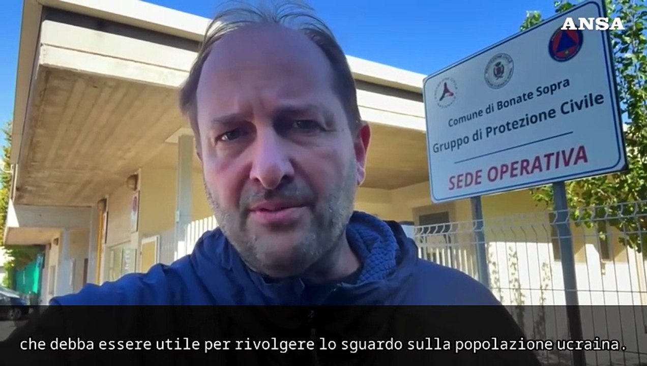 Il sindaco di Bonate Sopra di ritorno dall'Ucraina: "L'Ue riconosca i corpi civili di pace"