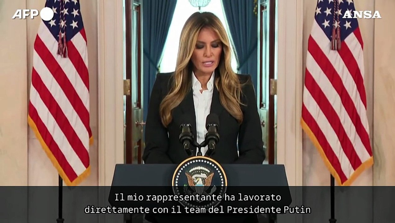 Melania Trump: "Collaboro con Putin per riportare a casa i bambini ucraini"