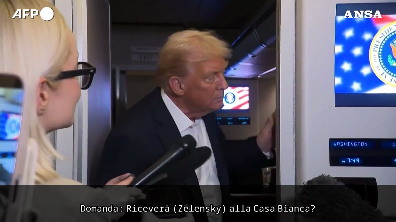 Trump conferma che ricevera' Zelensky alla Casa Bianca