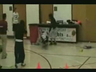 Saran Wrap Teacher Race Faceplant