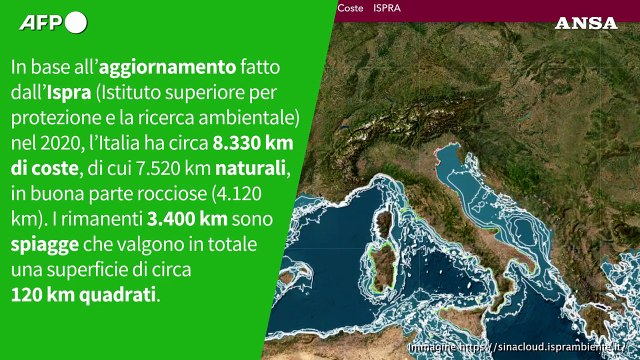 Ansa VERIFIED - E' vero che la mappatura delle coste italiane a oggi e' da valutare?