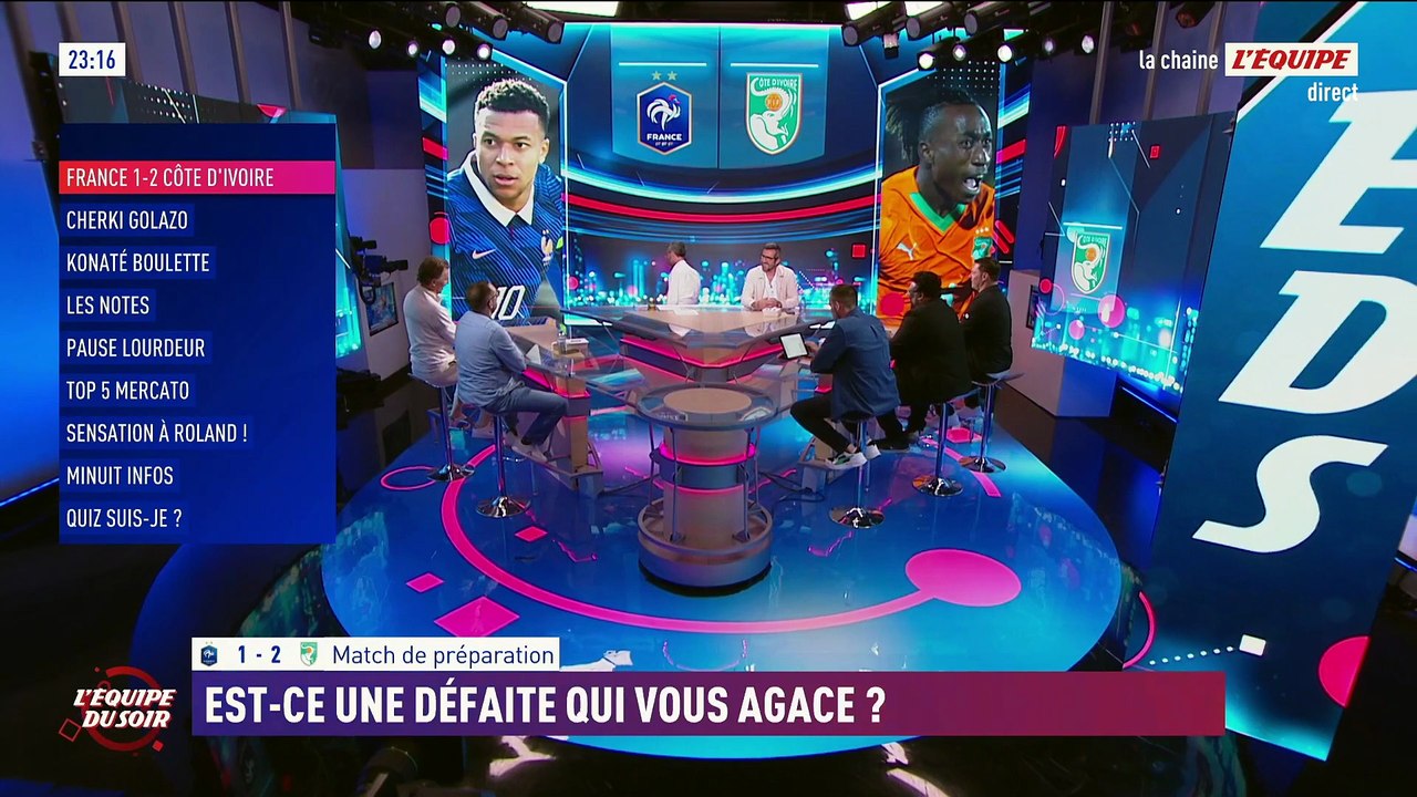 France 1-2 Côte d'Ivoire : Est-ce une défaite agaçante ? - L'Équipe du Soir - extrait