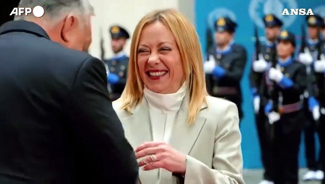 Italia-Ungheria, Meloni riceve Orban a Palazzo Chigi