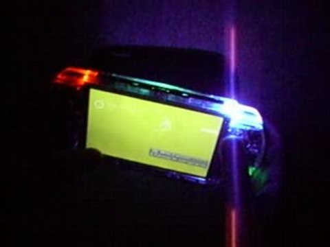 mod psp fat transparent multicolors leds de zouhir