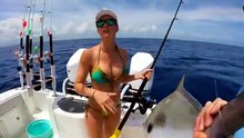 The GIRLS catch their FIRST Permit OFFSHORE fishing Florida