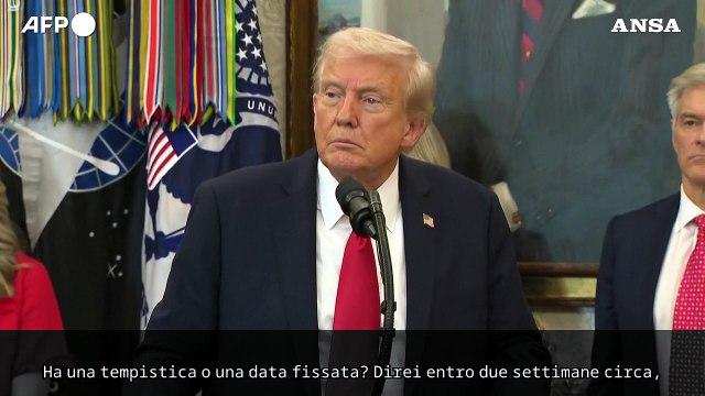 Trump, prevedo di incontrare Putin in due settimane