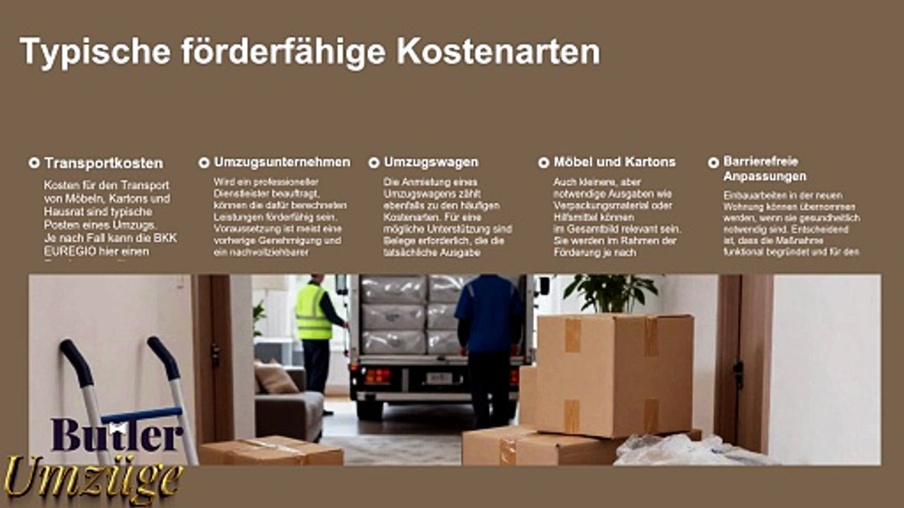 Umzugsförderung durch die Kranken- und Pflegekassen🚑Butler Umzüge GmbH📞Angebote für Umzug➡️Günstig
