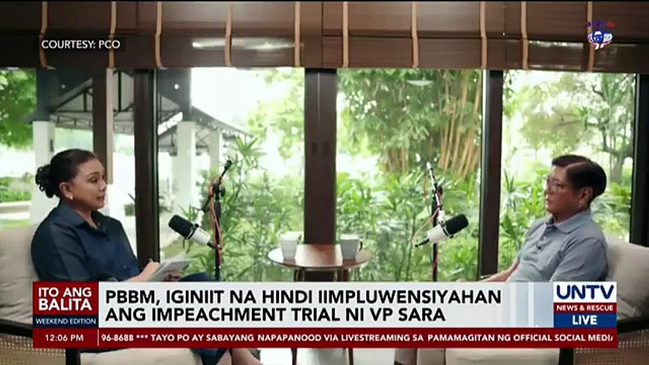 PBBM, iginiit na hindi iimpluwensiyahan ang impeachment trial ni VP Sara [Full Movie]