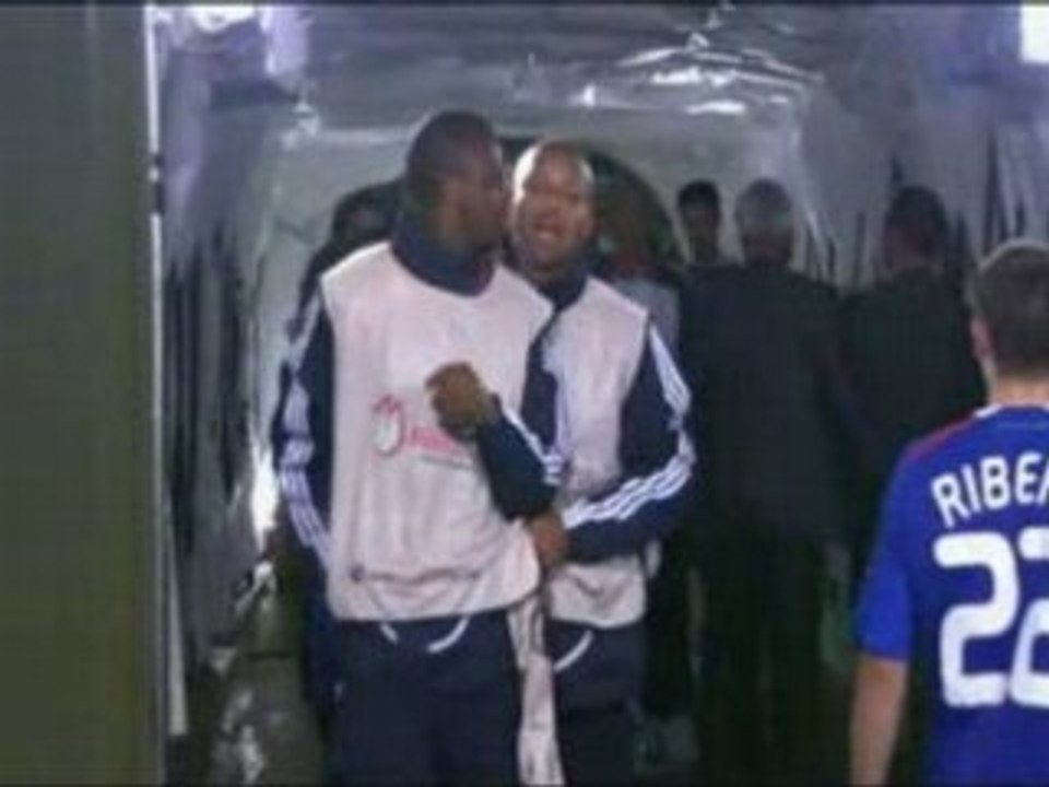 Vieira Evra Abidal   de la bagarre apres Pays-Bas france