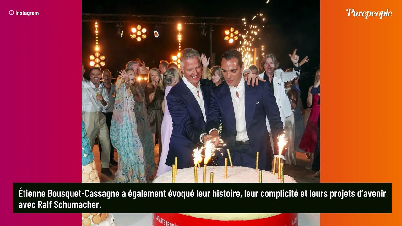Ralf Schumacher et Étienne Bousquet-Cassagne partagent les coulisses féeriques de leur mariage, "mon mari, mon tout"