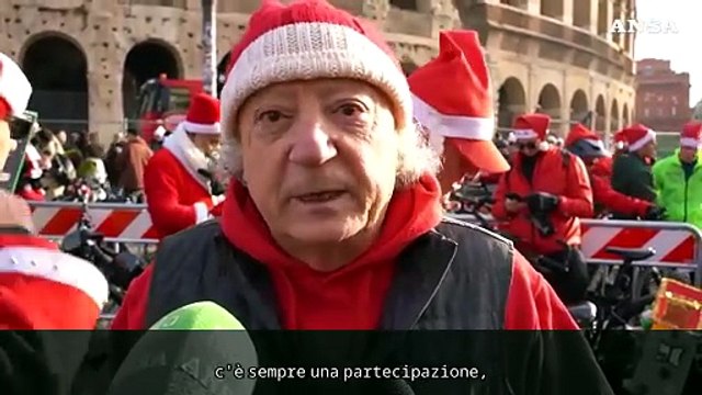 A Roma Babbo Natale in bici, pedalata solidale per i bimbi di Peter Pan