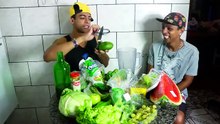MISTUREI TODAS COMIDAS VERDE NO LIQUIDIFICADOR E TOMEI (Everson Zoio Lost Midia)