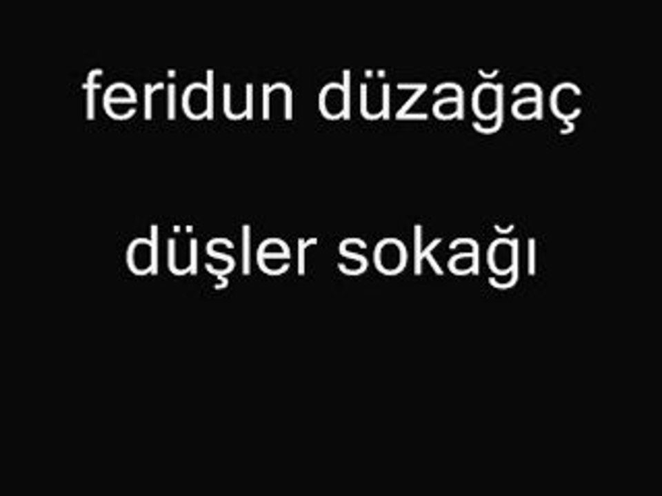 feridun düzağaç - düşler sokağı