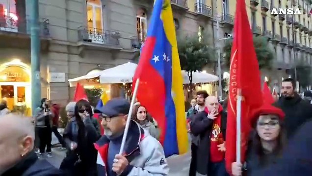 Venezuela, Napoli: corteo anti-Trump di Potere al popolo e altre sigle di sinistra