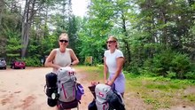 We went camping in the backcountry