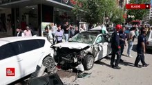 Elazığ’da freni patlayan kamyon 10 araca çarptı