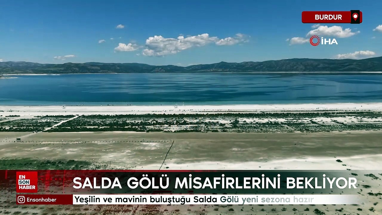 Burdur'da yeşilin ve mavinin buluştuğu Salda Gölü yeni sezona hazır