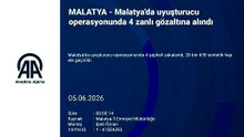 Malatya'da uyuşturucu operasyonunda 4 zanlı gözaltına alındı