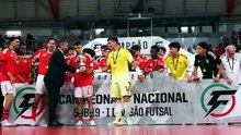 Festa título sub-19 futsal Benfica