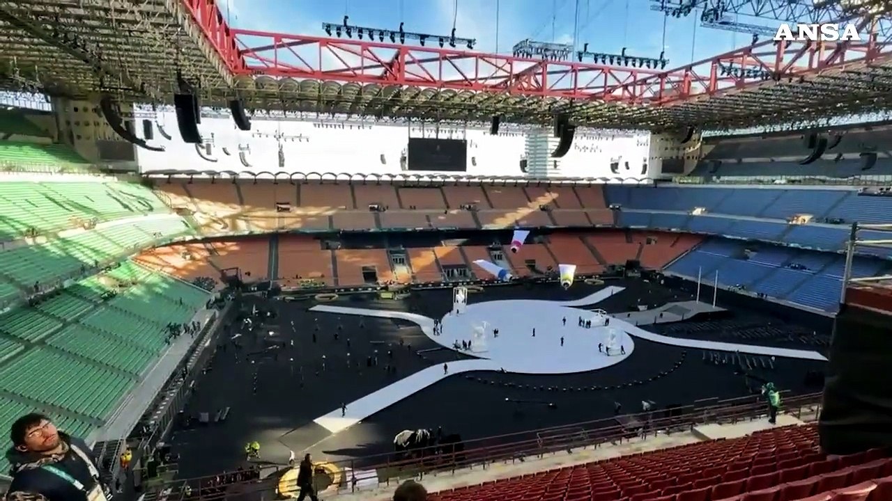Milano Cortina, i preparativi della cerimonia d'apertura a San Siro