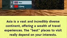 its best places to visit in Asia #ranking