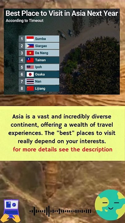 its best places to visit in Asia #ranking