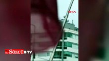 Yük asansörüyle 10'uncu kata çıktı