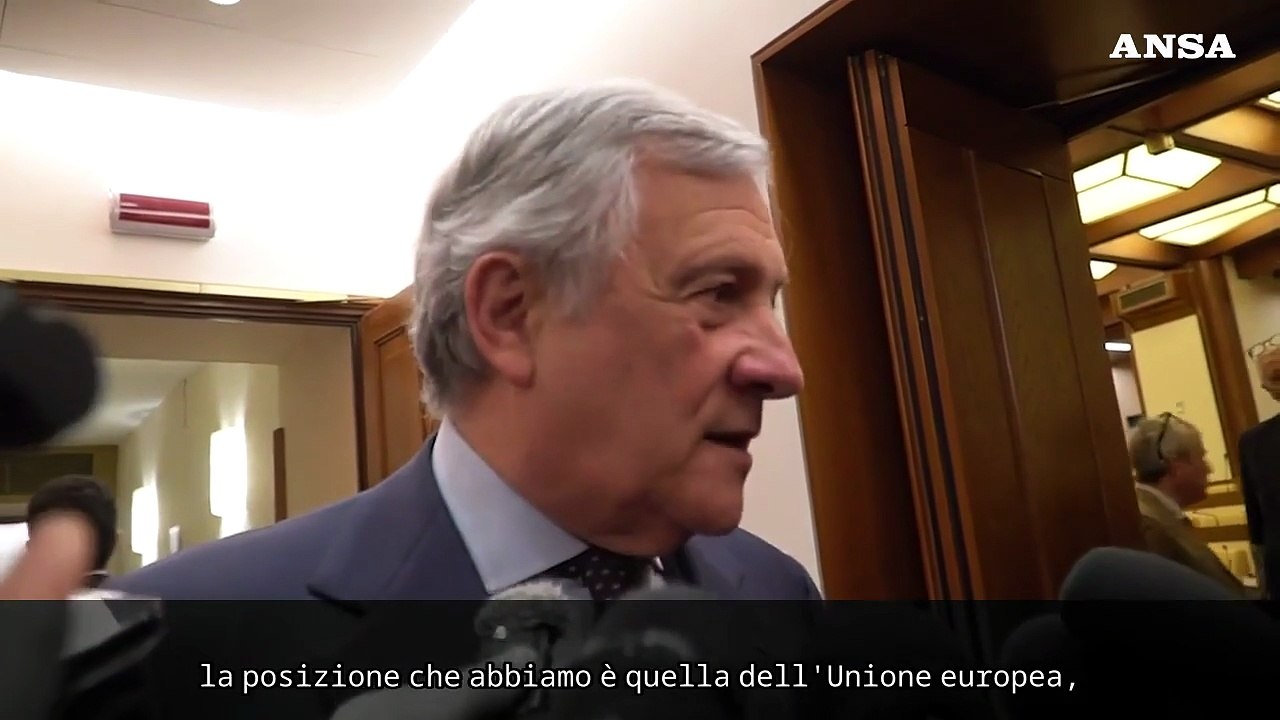 Iran, Tajani: "L'Italia segue l'Ue. Nessuna richiesta di basi"