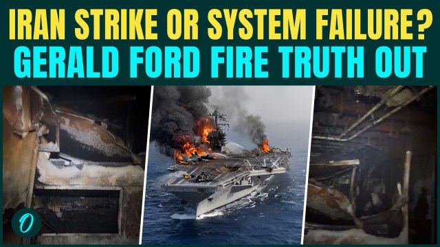 Iran ATTACKED USS Gerald Ford? New Footage REVEALS Truth Behind MASSIVE Fire At U.S. Warship| WATCH