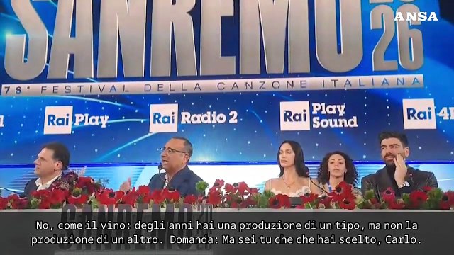 Sanremo, Carlo Conti: Poche donne in gara? Io scelgo le canzoni