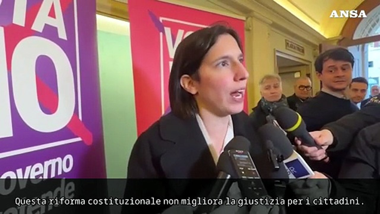 Schlein: "Questa riforma non migliora la giustizia per i cittadini"