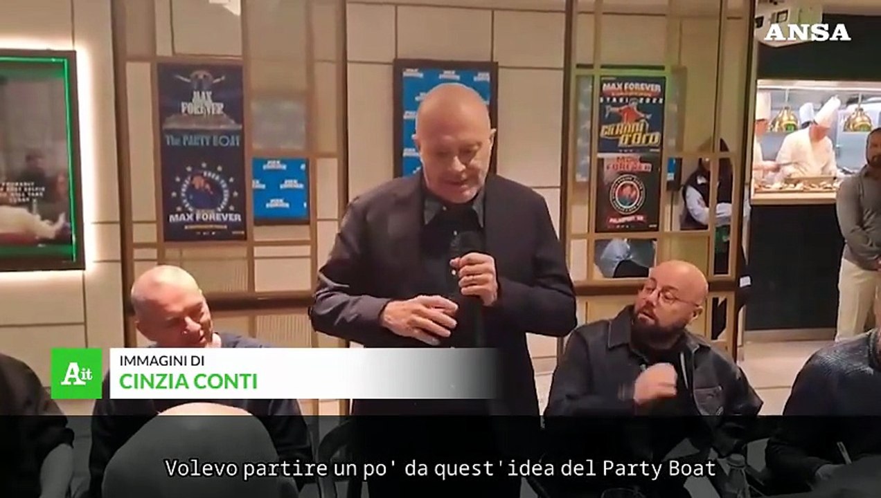 Max Pezzali e il suo "folle" Party Boat di Sanremo