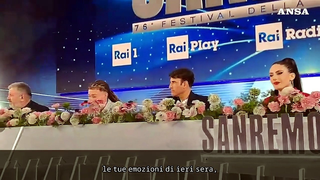 Sanremo, Sayf: "E' un sogno gia' essere qui, mi sento come il Leicester di Ranieri"