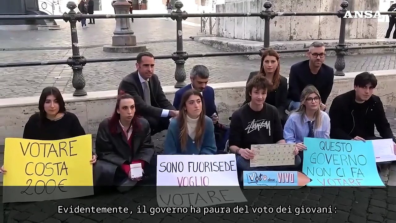 Referendum, sit-in di fuorisede a Montecitorio per il diritto al voto