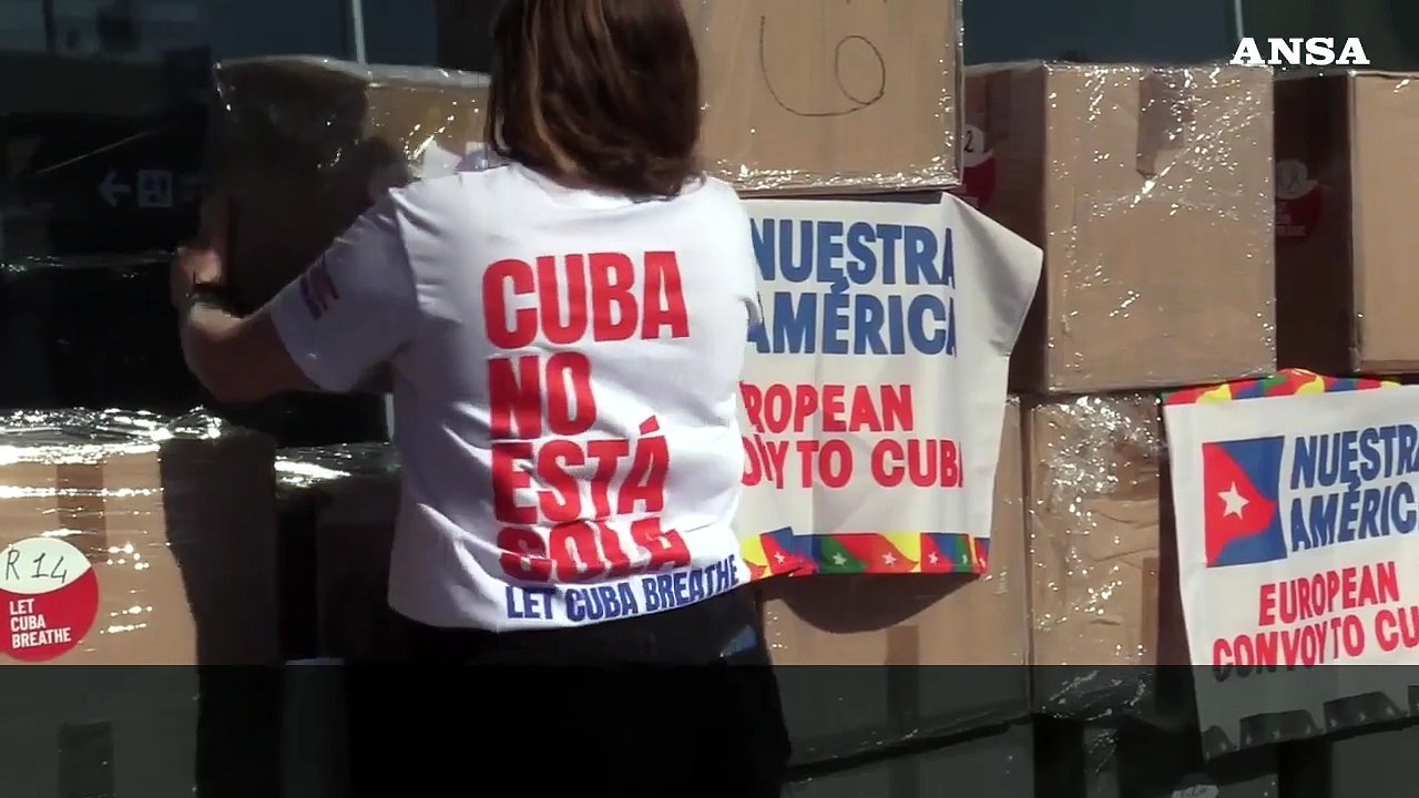 "Flotilla" aerea con aiuti umanitari per Cuba in partenza da Fiumicino