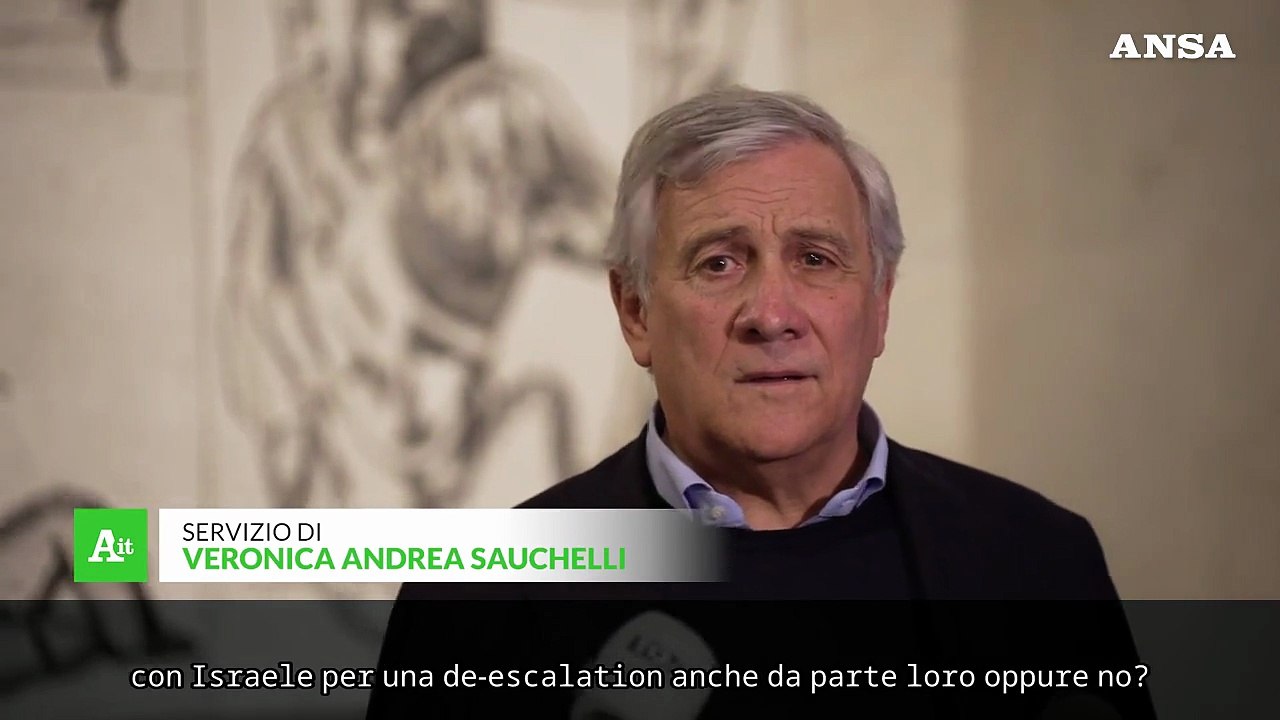 Tajani: 'Abbiamo chiesto sia ad Israele che a Hezbollah di cessare il fuoco'