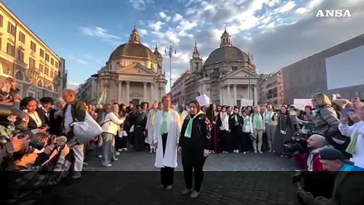 Roma, la madre palestinese per la pace: "Basta guerre"
