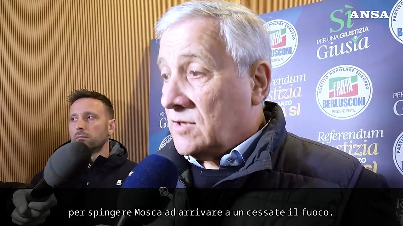 MO, Tajani: "Italia non e' in guerra ma al lavoro per non allargare il conflitto"