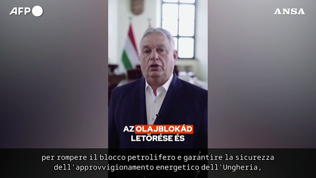 Orba'n annuncia: Stop alle forniture di gas all'Ucraina finche' non fornira' petrolio