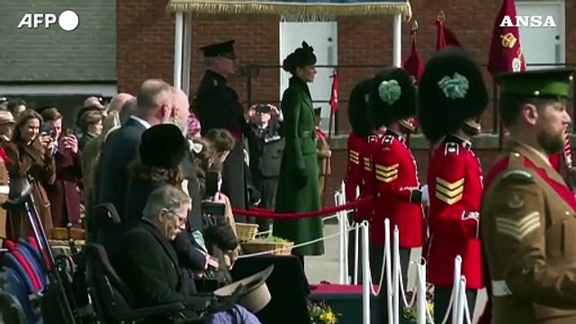 San Patrizio, Kate Middleton alla parata delle Irish Guards