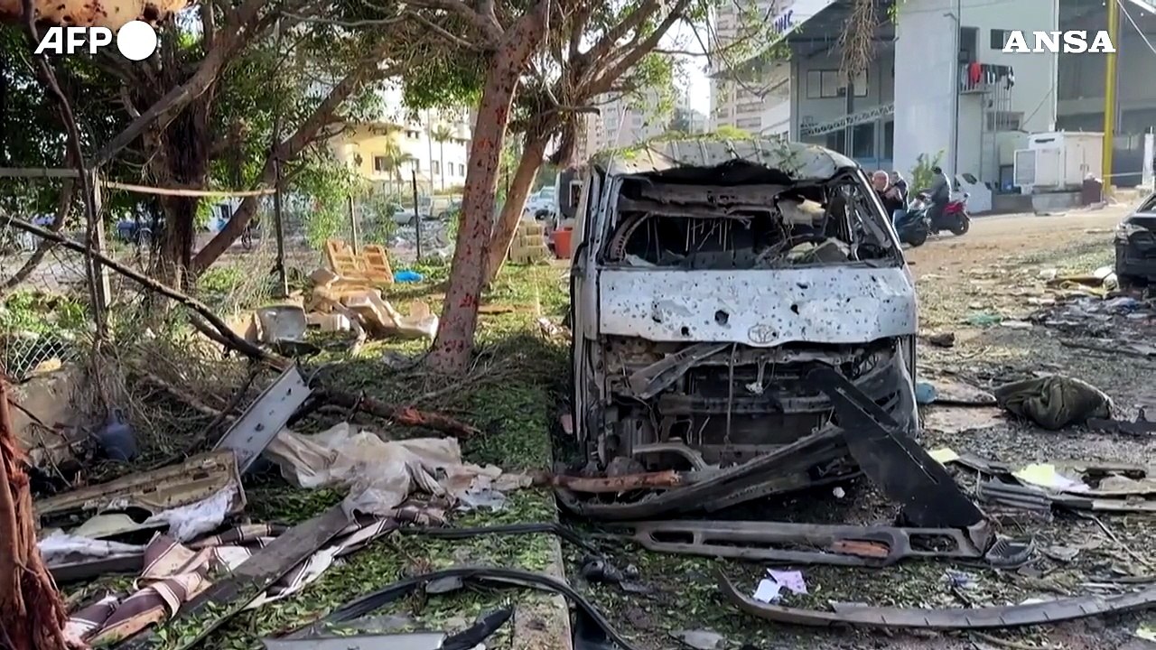 Beirut sud, la zona di Jnah colpita la notte scorsa da un raid israeliano