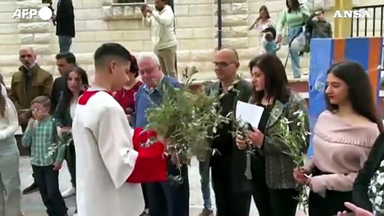 Gaza City, i cristiani celebrano la Domenica delle palme