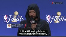 Brunson praises KAT but urges him to improve