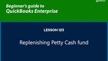 123 - Replenishing Petty Cash fund
