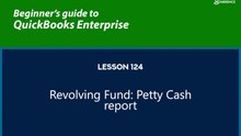 124 - Revolving Fund: Petty Cash report