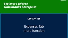 125 - Expenses Tab more function