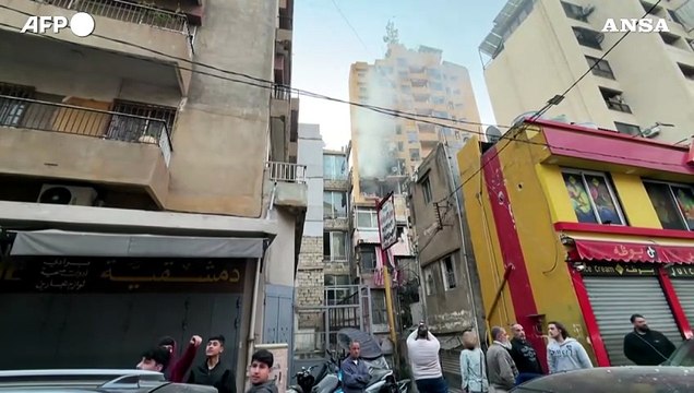 Raid aerei israeliani su edifici a Beirut