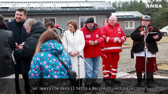 Croce Rossa italiana consegna in Ucraina 20 moduli abitativi e 3 case famiglia