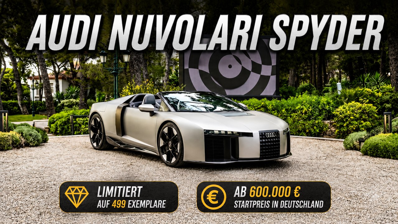Audi Nuvolari Spyder: Kommt die Roadster-Version des Supersportlers?