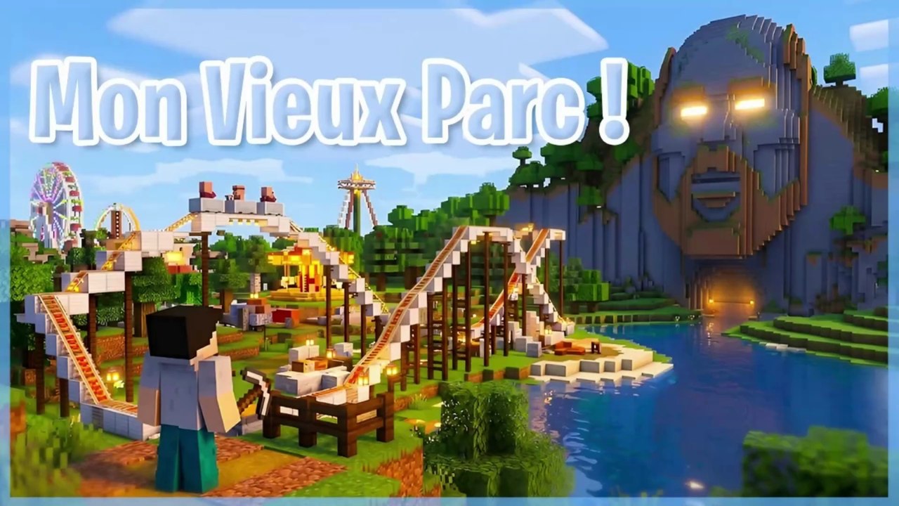 Minecraft : Je visite mon ancien parc d'attractions en diamant et la Cité des Sables ! 🕰️💎